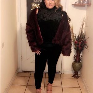 Forever 21 Jackets & Coats - Forever 21 Burgundy Faux Fur Coat Plus Size Forever 21 Jackets & Coats - Forever 21 Burgundy Faux Fur Coat Plus Size